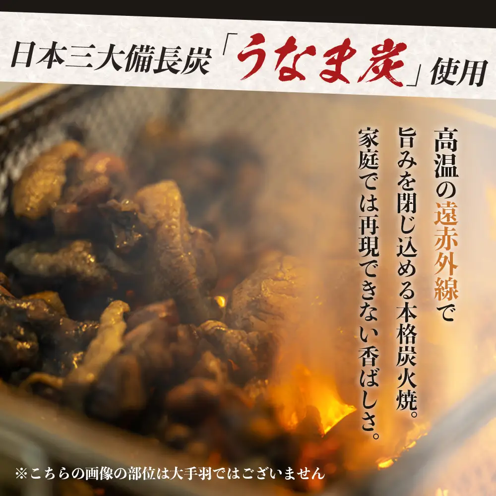 みやざき地頭鶏 大手羽の炭火焼 1羽分×2P 常温｜鶏肉 地鶏 炭火焼 備長炭 焼き鳥 晩酌 おかず 惣菜 大手羽 コラーゲン 郷土料理 じとっこ 興洋開発株式会社 宮崎県 諸塚村 KY-18