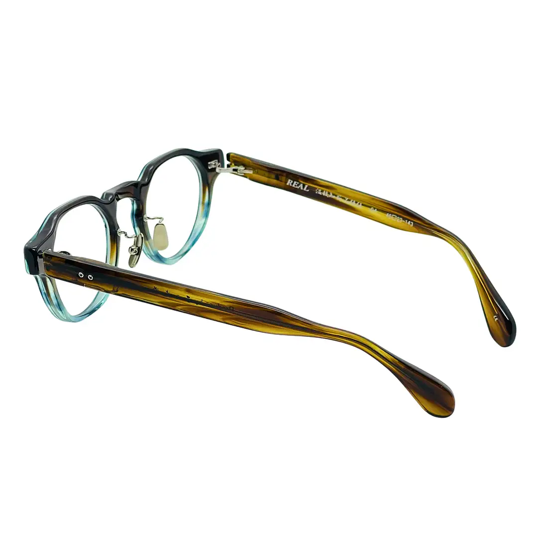 【 リアル メガネ タートル 】ＲＥＡＬ 温故知新 若狭 伍 カラー04 度無しブルーライトカットレンズ＆老眼レンズ対応