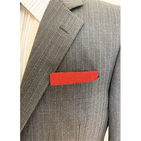 クラバットユキジ製　デニムポケットチーフ(ストロベリーレッド)_装飾品・工芸品  服飾小物 _【1084650】