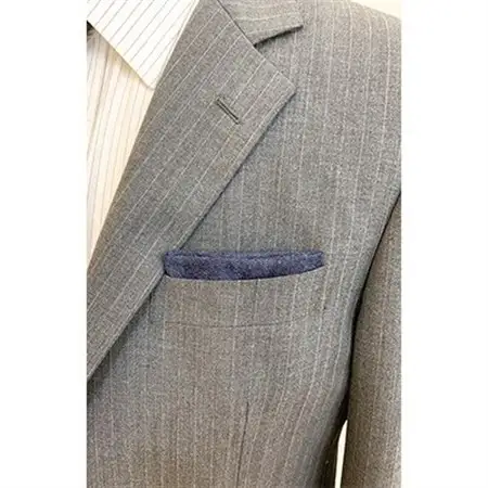 クラバットユキジ製　デニムポケットチーフ(インディゴ)_装飾品・工芸品  服飾小物 _【1084658】