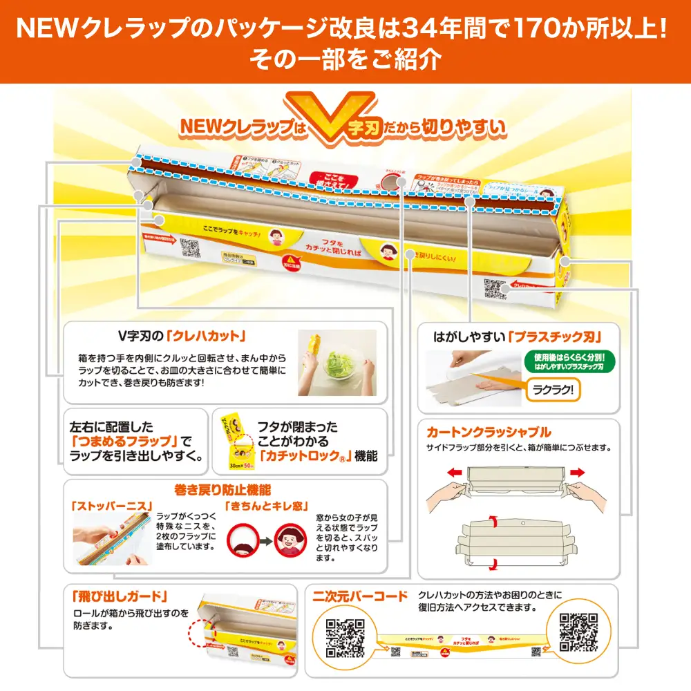 ラップ クレラップ レギュラー50m 4本 ZF001-4s
