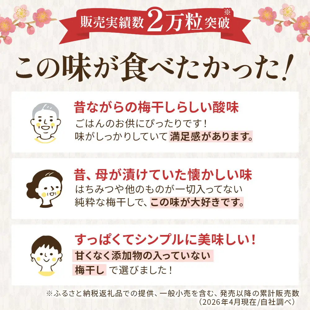 【先行予約】＜訳あり＞宮城県角田産 無添加 まごころ手作り梅干し1.6kg（800g×2）【10月上旬以降順次発送】｜梅干し すっぱい 訳あり