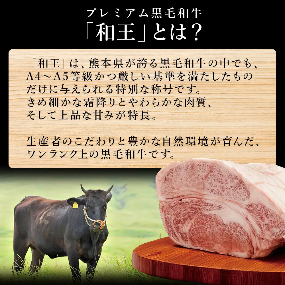 【ふるさと納税】 プレミアム 黒毛和牛 「和王」 すき焼き用 肩ロース 800g (400g×2パック） 肉 牛肉 すき焼き 熊本県 水上村