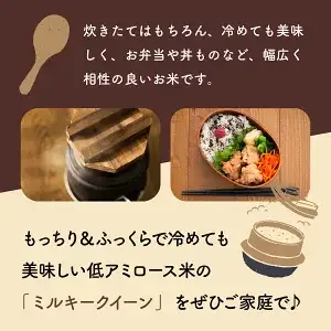 ＜数量限定＞【超早場米】ミルキークイーン 4kg（2kg×2） 令和7年産 契約栽培米_K028-001