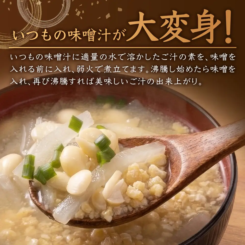 ご汁の素 100g×5P 常温｜呉汁 みそ汁 大豆 大豆ペースト 味噌汁 栄養 郷土料理 ローカルフード タンパク質 ビタミン 食物繊維 手作り もろっこはうす 宮崎県 諸塚村 MO-41