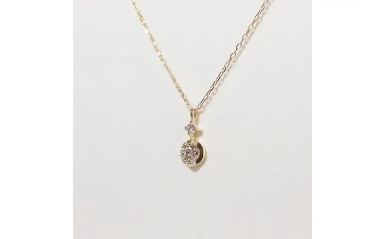 K18 0.10ct ダイヤモンドペンダント 山梨県 甲斐市 BQ-217
