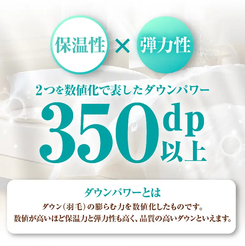【ダブル】羽毛肌掛けふとん　軽量素材　スーパーTTC