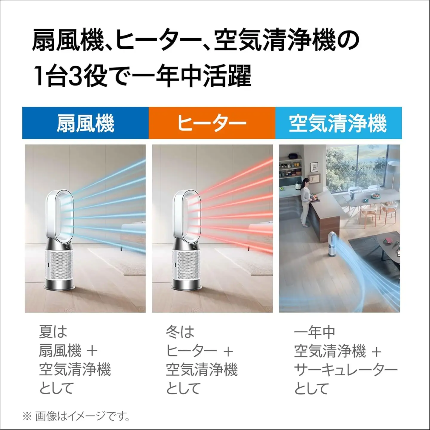 ダイソン 【メーカー公式リファービッシュ品】 ダイソン 空気清浄機 (空気清浄ファンヒーター ブラック／ニッケル Purifier Hot + Cool Gen1 (HP10 BN (B)_586364-02) 家電 電化製品 DS 