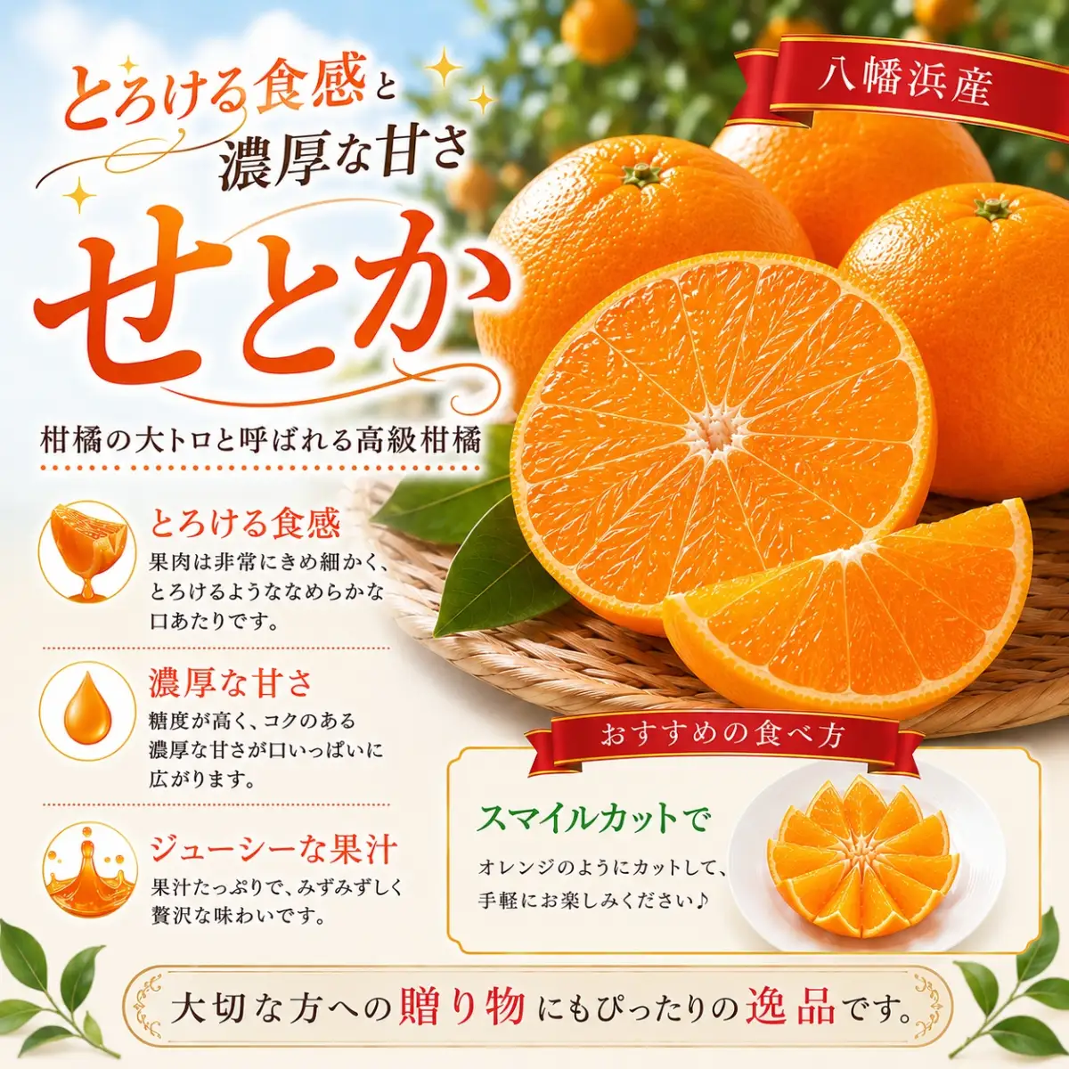 【先行受付】みずみずしい香り・柑橘の大トロ!「姫せとか」約3.5kg【D39-60】【配送不可地域：離島】【1583778】 YWTF035