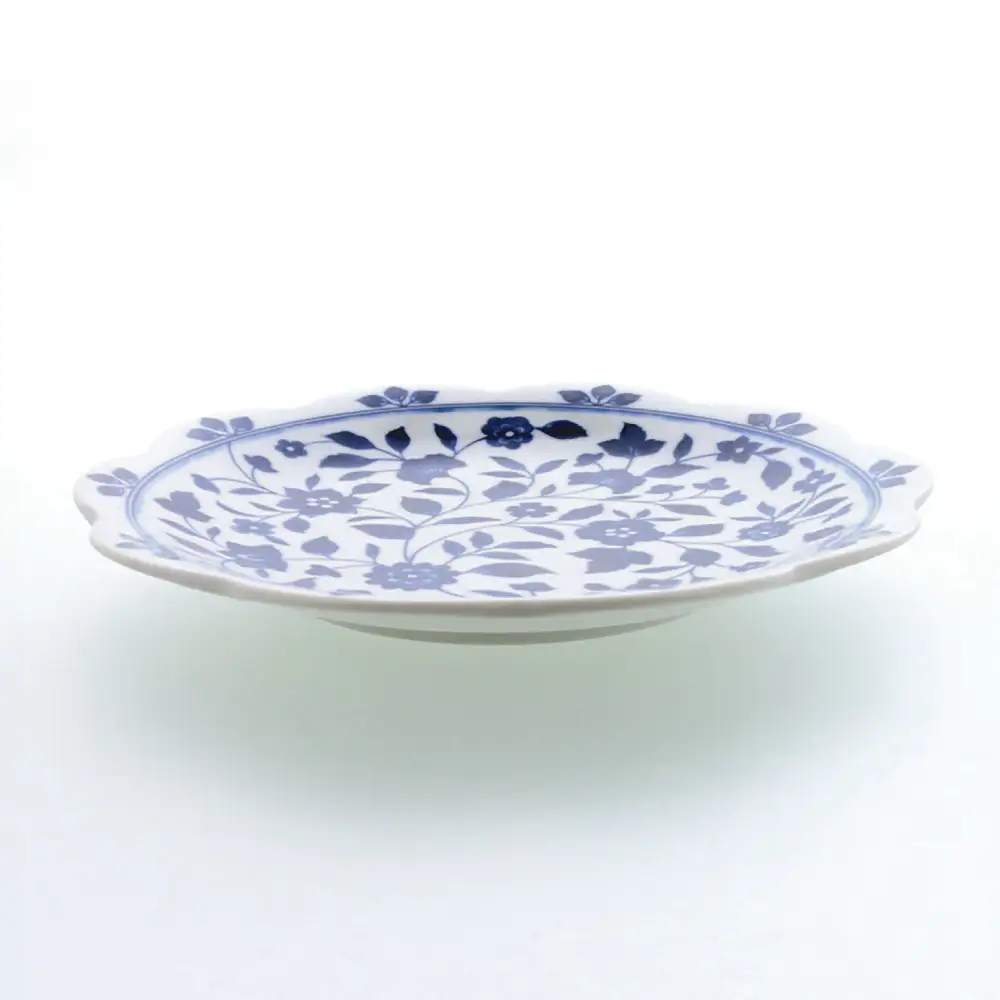 【美濃焼】洛悠花 らくゆうか 花型 8.0皿 4点セット【カネ定製陶】 プレート 花柄 食器セット[MEI284]