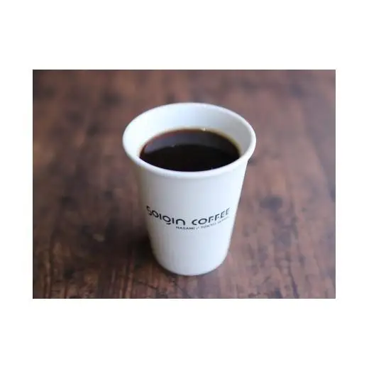 【波佐見焼】SOIGIN COFFEE　ロゴ入りペーパーカップタンブラー　Lサイズ