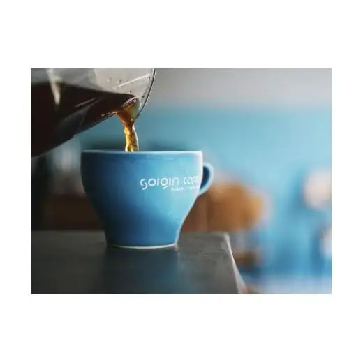 【波佐見焼】SOIGIN COFFEE　ロゴ入りコーヒーカップ&ソーサーセット