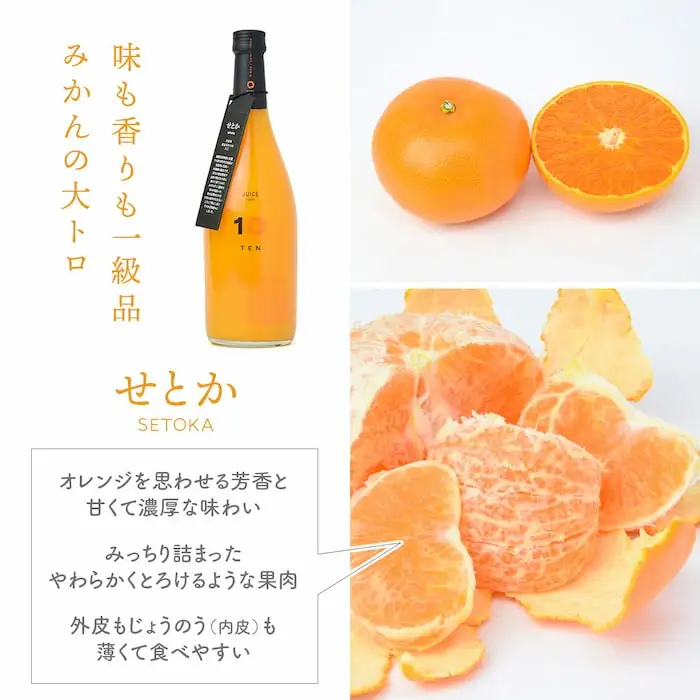 愛媛 せとか みかん 果汁 100% ストレート ジュース 720ml 10 FACTORY | 柑橘 瓶 オレンジ 国産 贈答 ギフト ぎふと 内祝い お返し お見舞い お供え お中元 お歳暮 プレゼント 愛媛 松山 【FCT017】