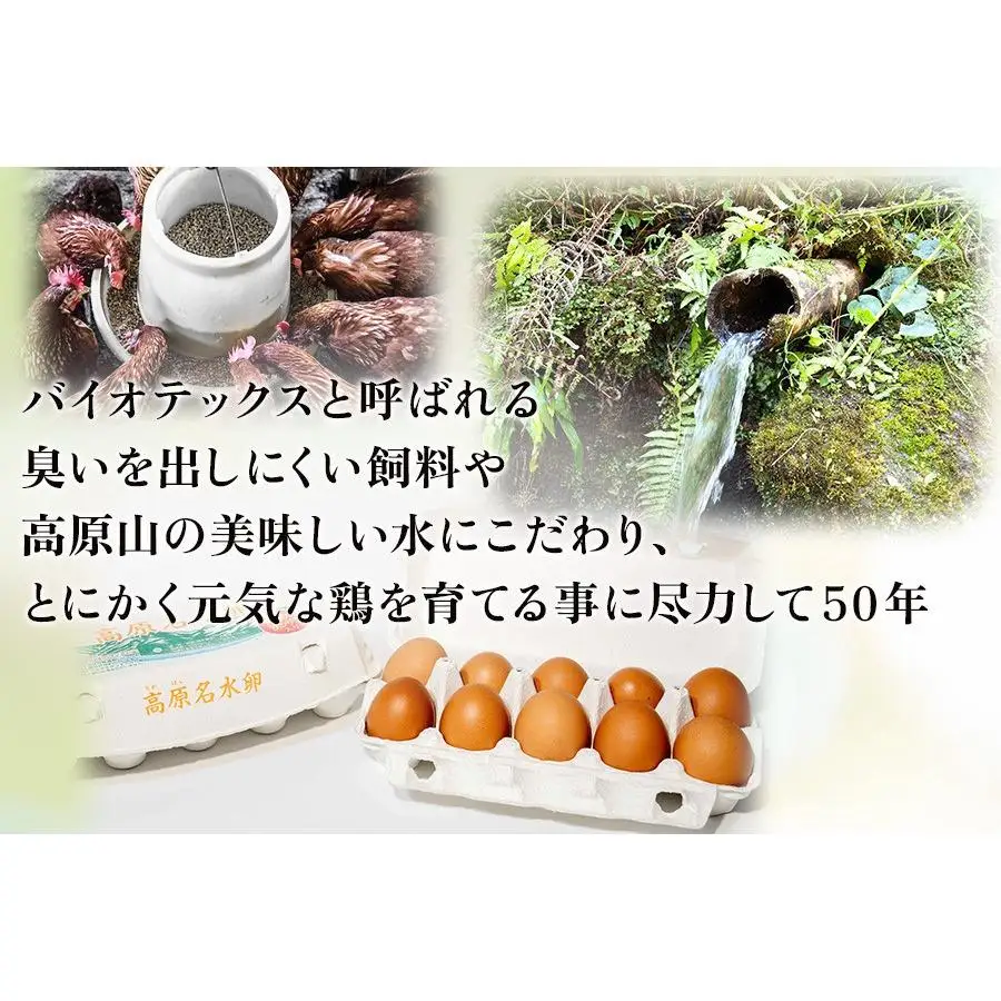 【定期便3回】高原名水 卵 30個｜豊かな自然で育ったアスタキサンチン含有の高原名水卵【感動の甘さと濃さ】栃木県 矢板市