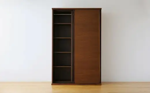 LECCE レッチェ 120 ワードローブ ウォルナット 【 10年保証 】 天然木 収納 ハンガー クローゼット 家具 収納家具 洋服収納 洋服ラック 洋服タンス クローゼット コートハンガー ハンガーラック