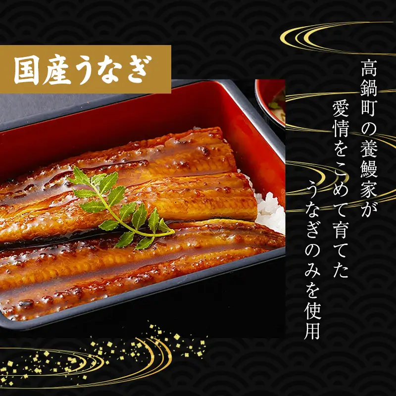 うなぎ 蒲焼 定期便 ＜計3回＞ 鰻 2尾 （計960g） 国産 ウナギ 3か月 連続 人気 ギフト 贈答品 おすすめ 小分け 宮崎県 高鍋町 名物【MR-g-008】