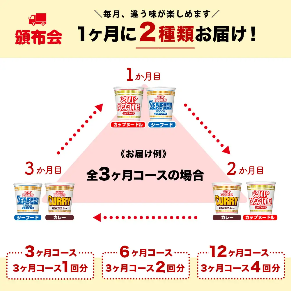 【頒布会6か月】日清　カップヌードルシリーズ2種40個（各20食）