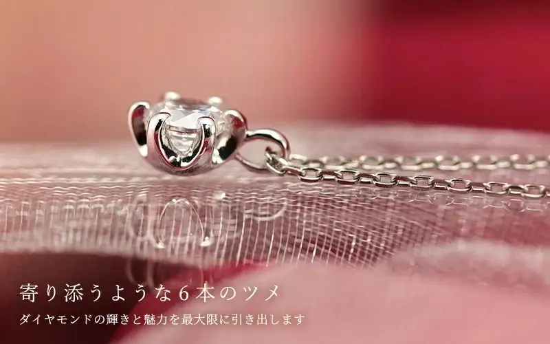 Pt900　0.28ct　1粒ダイヤモンド ペンダント-P0219