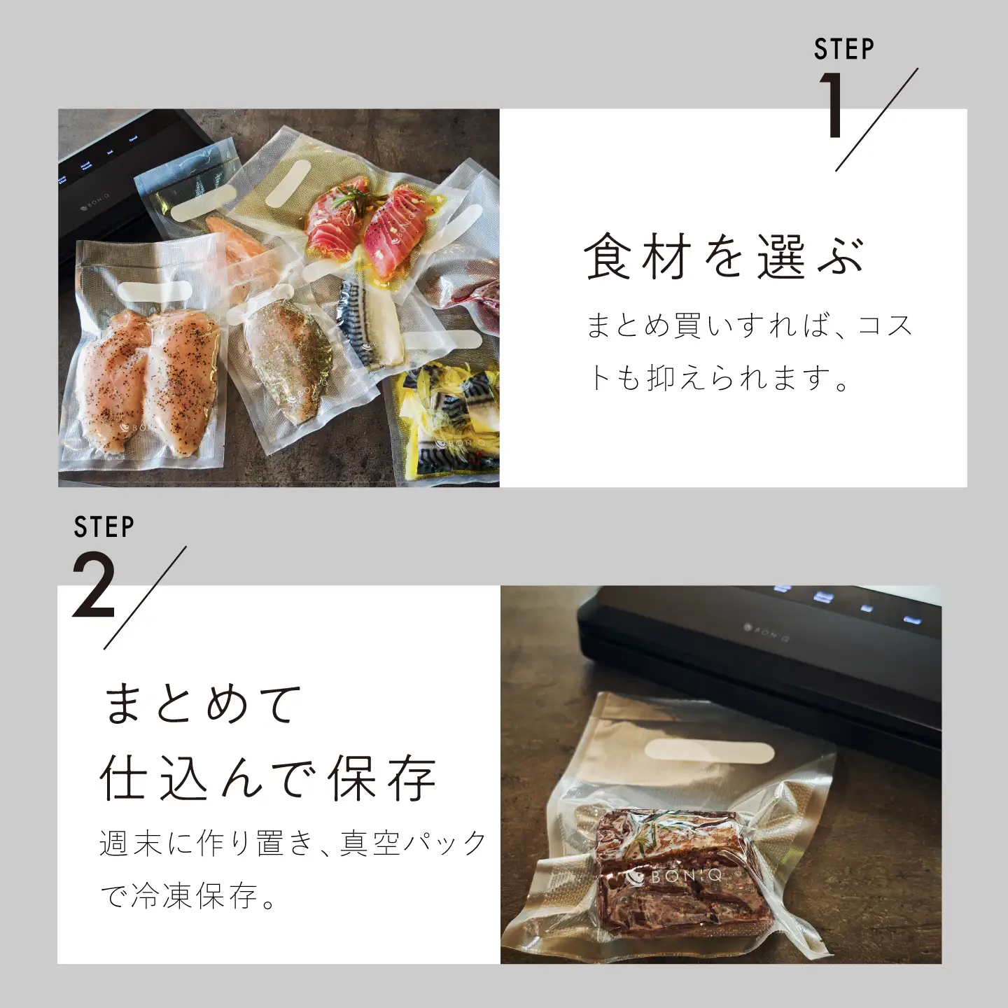 BONIQ 3.0 Save Your Food Set ホワイト 7L（真空低温調理スターターセット）[ASCL015]