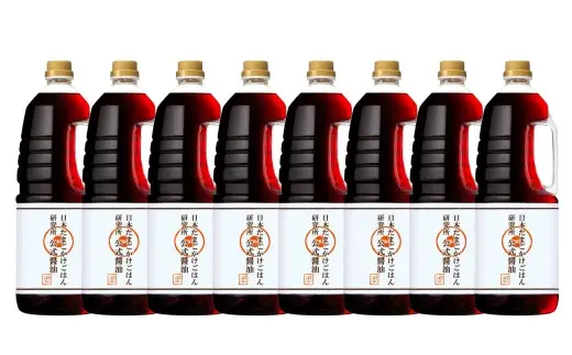 日本たまごかけごはん研究所公式醤油 業務用 1800ml × 8本 計14.4L 醤油 しょうゆ しょう油 調味料 卵かけご飯 たまごかけごはん TKG ご飯 白米 007-0008
