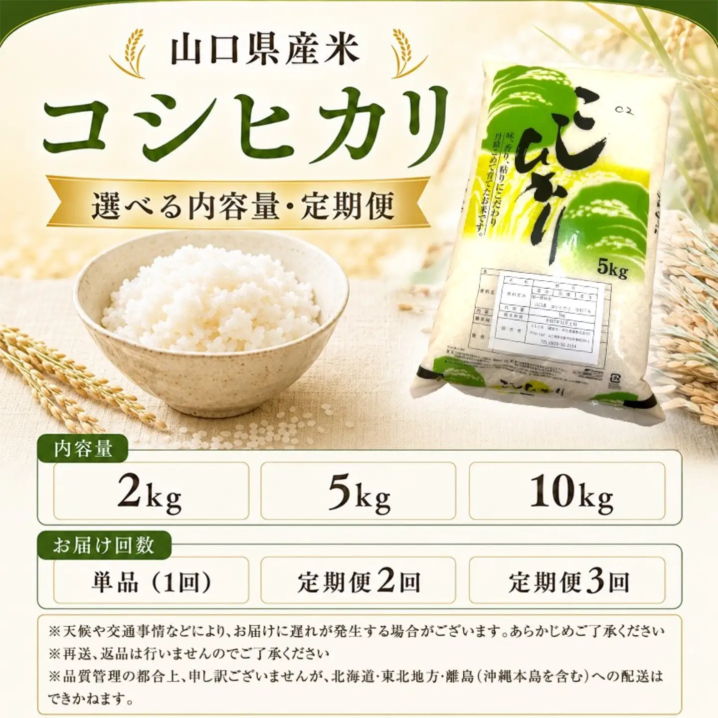 令和7年産 山口県産米 コシヒカリ 10kg