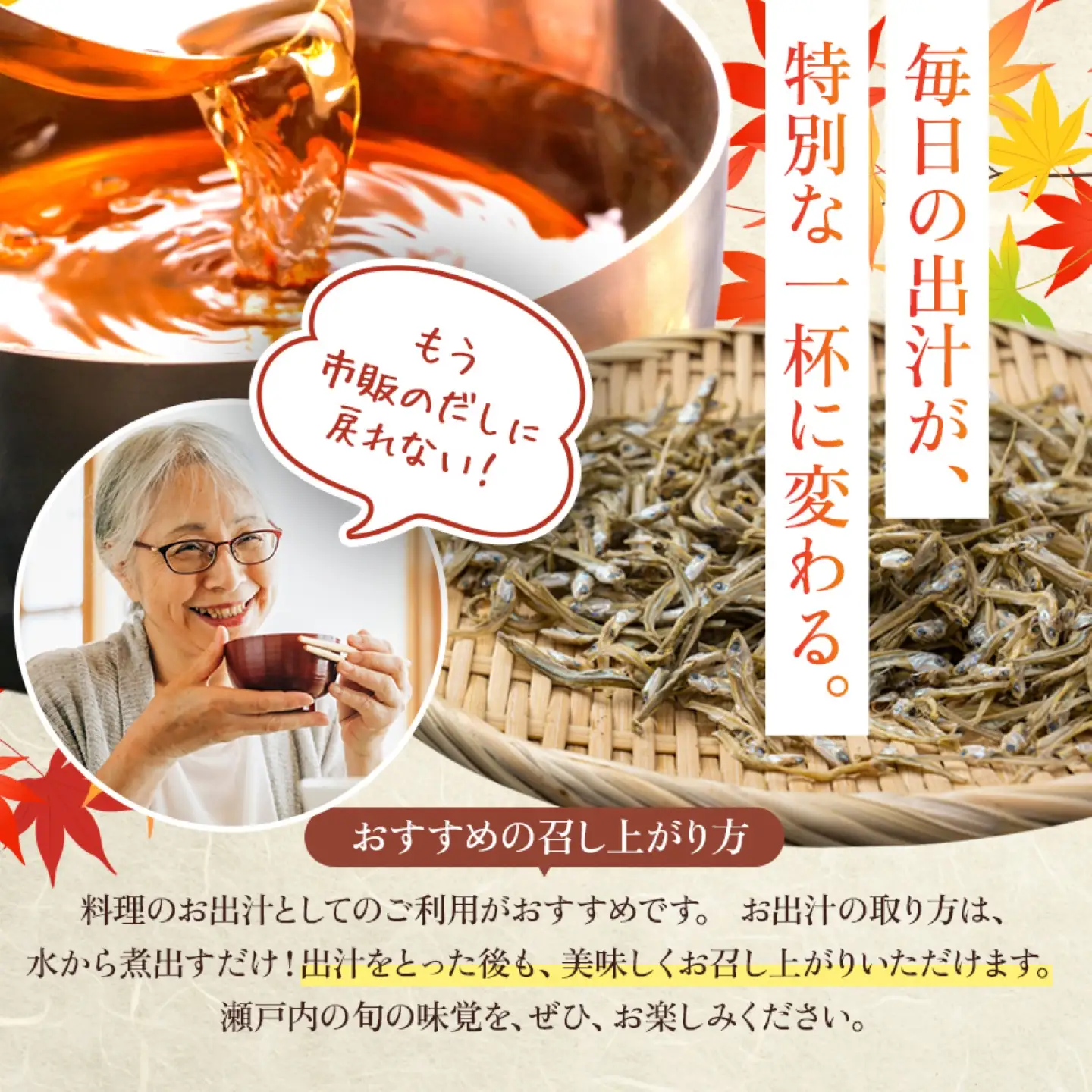 瀬戸内海産　秋いりこ（200ｇ×5袋 計1kg）