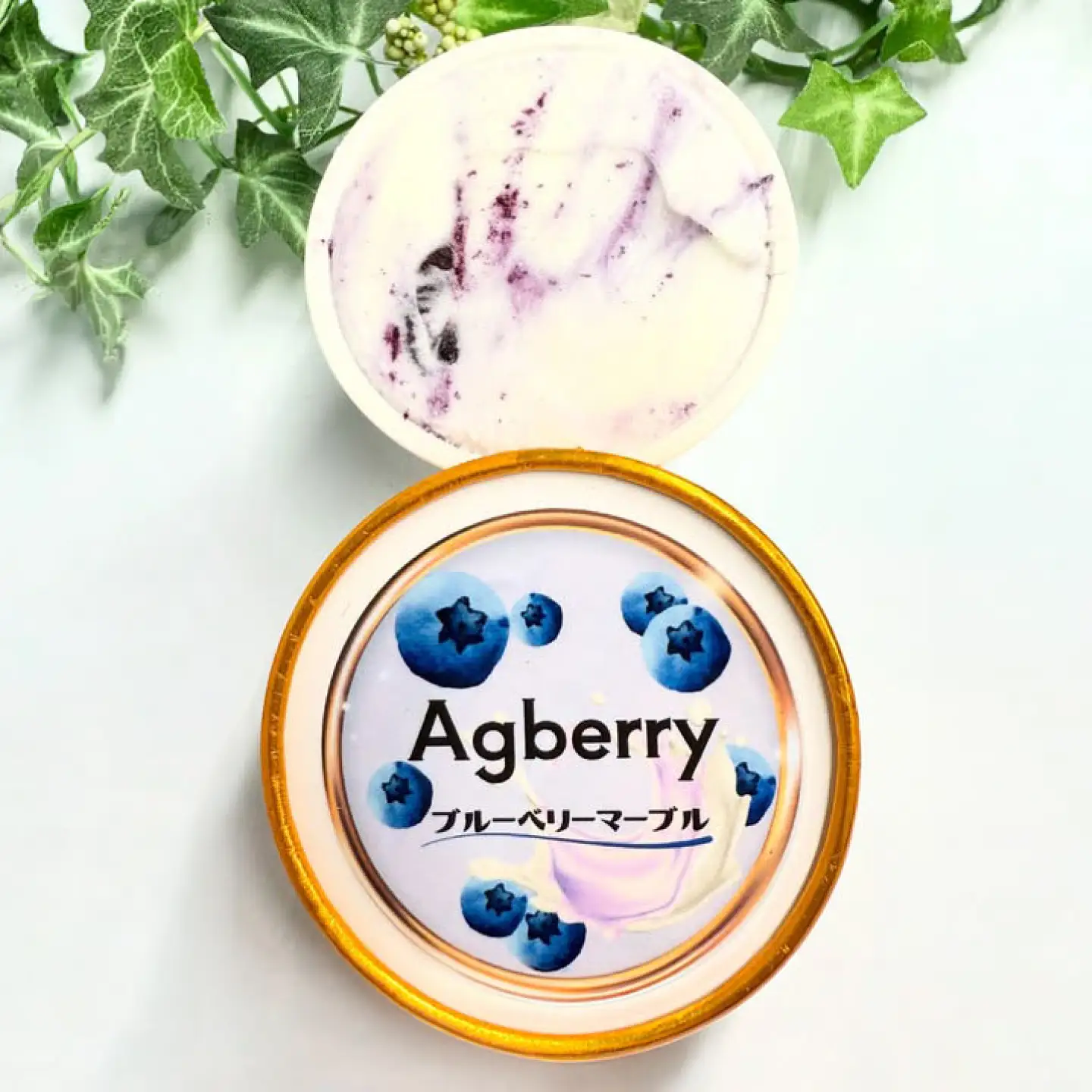 冷凍ブルーベリーアイス(ブルーベリーマーブル) 計10個セット / アイス あいす 氷菓子 フルーツ ブルーベリー ぶるーべりー マーブル デザート おやつ お菓子 カップ カップアイス 夏 ひんやり 熊本県 冷凍 菊陽町【アグファーム株式会社】[BHCX019]