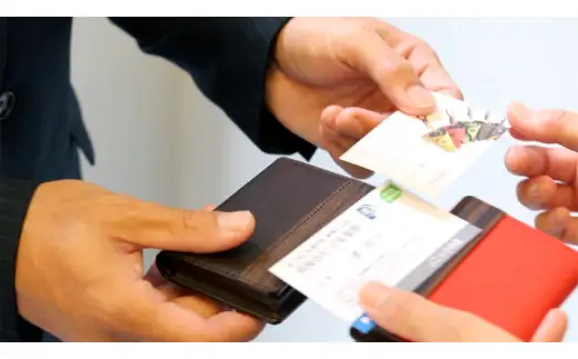 【こだわりの革アイテム】名刺ケース 　コードバン仕様（ネイビー）1087034　革製品 レザー 名刺入れ