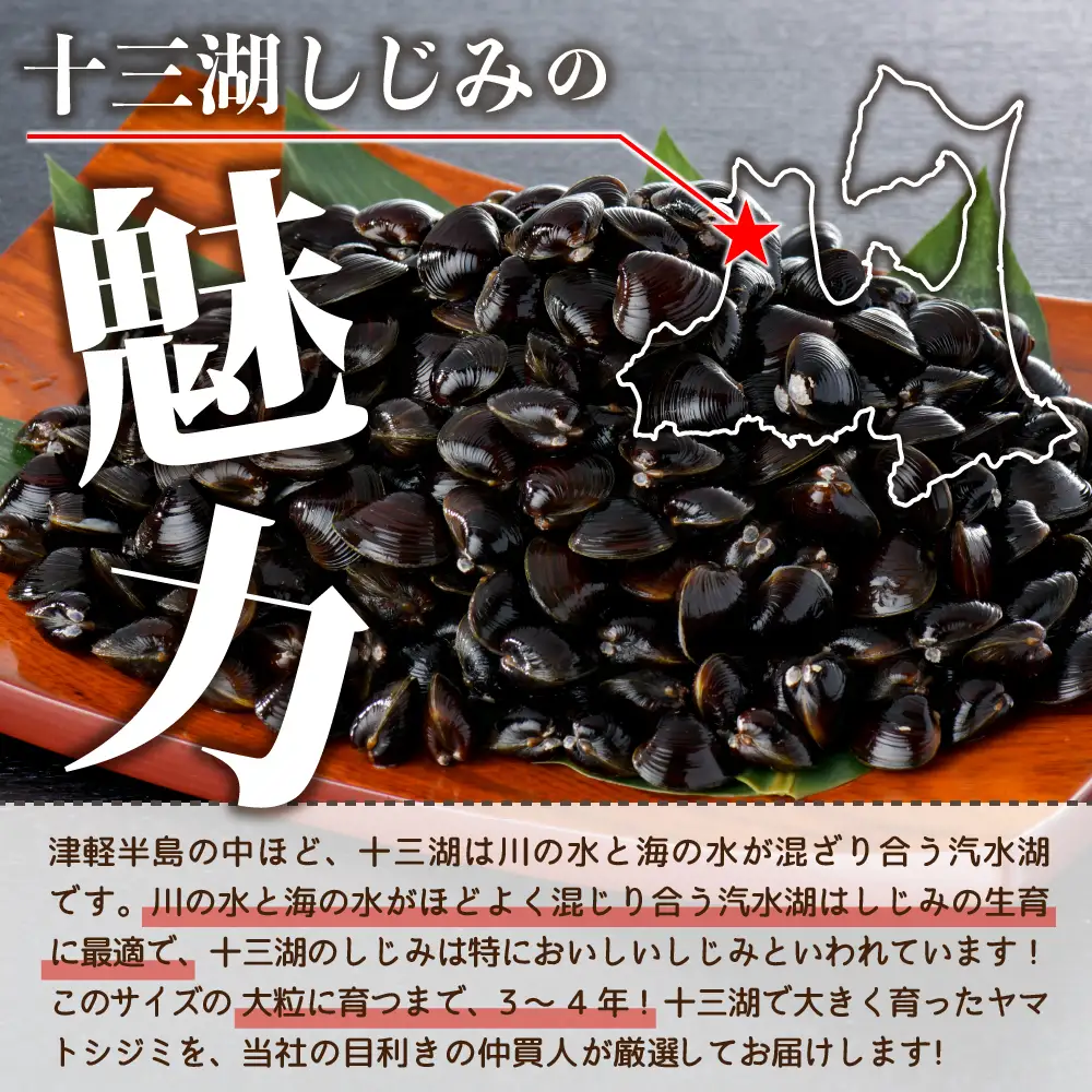 【ふるなびWEEK対象】津軽十三湖産大和しじみ 大粒 800g （冷凍・砂抜き済） しじみ