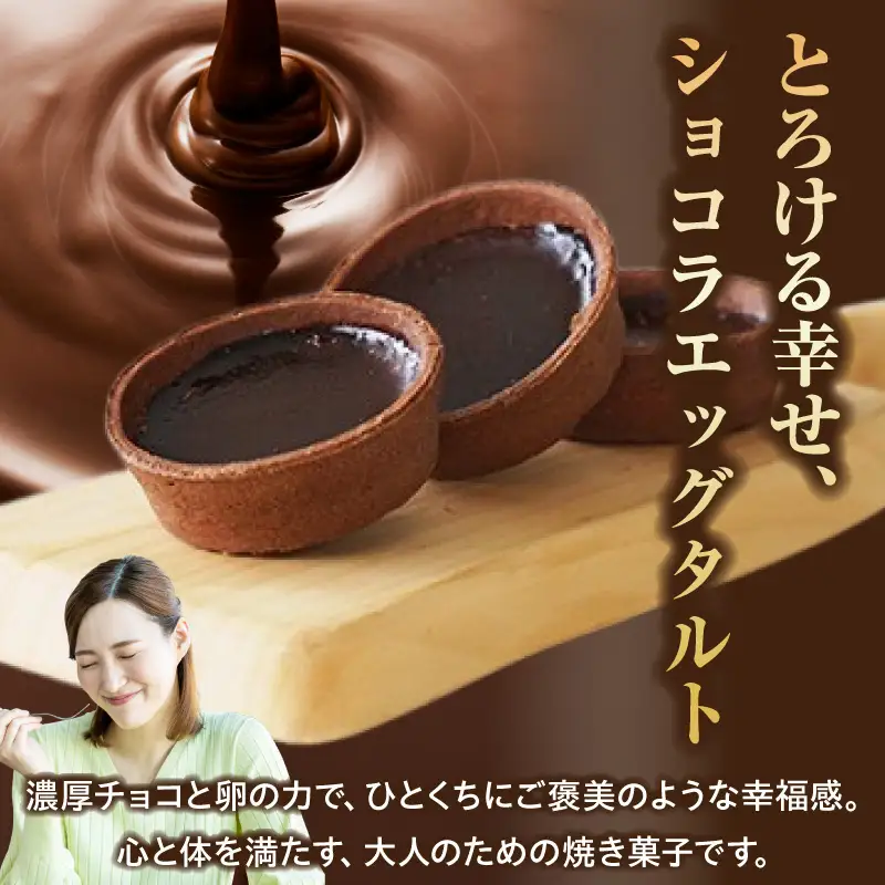 【お中元 内熨斗対応可能】ショコラエッグタルト 9個入