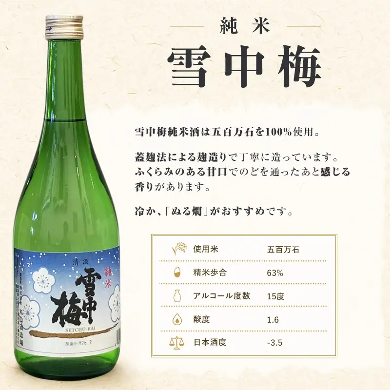 上越市 日本酒 旨口 純米酒 3本 飲み比べ セット 雪中梅 越乃雪月花 かたふね 新潟 新潟県 上越 地酒 セット お酒送料無料