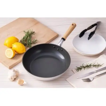 【IH対応】IHセンレンキャストグリーン　セラミック深型フライパン　24cm【1725334】