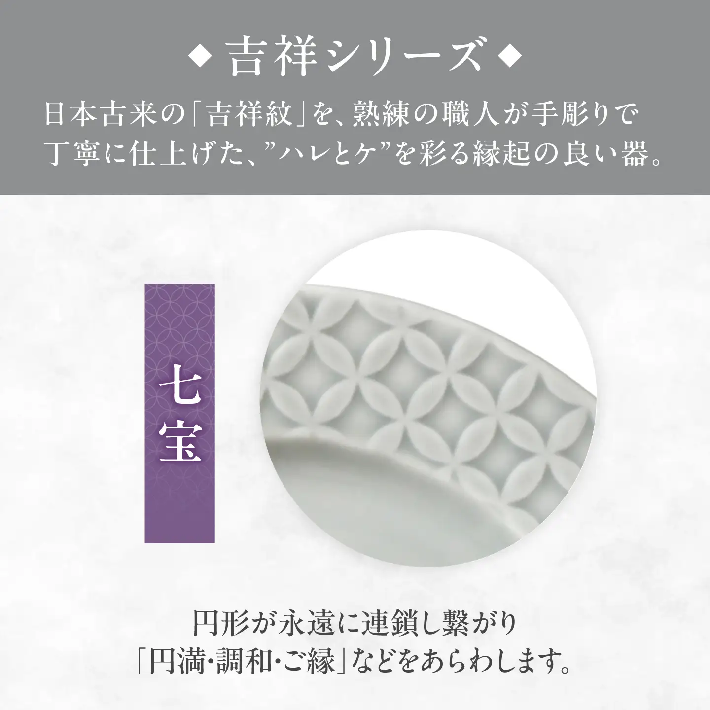 【美濃焼】 吉祥 19リム皿 七宝 2枚セット 瑞浪市 / JS企画 小田陶器  陶器 食器 お皿 皿  お皿 リムプレート 丸皿[AZAZ335]