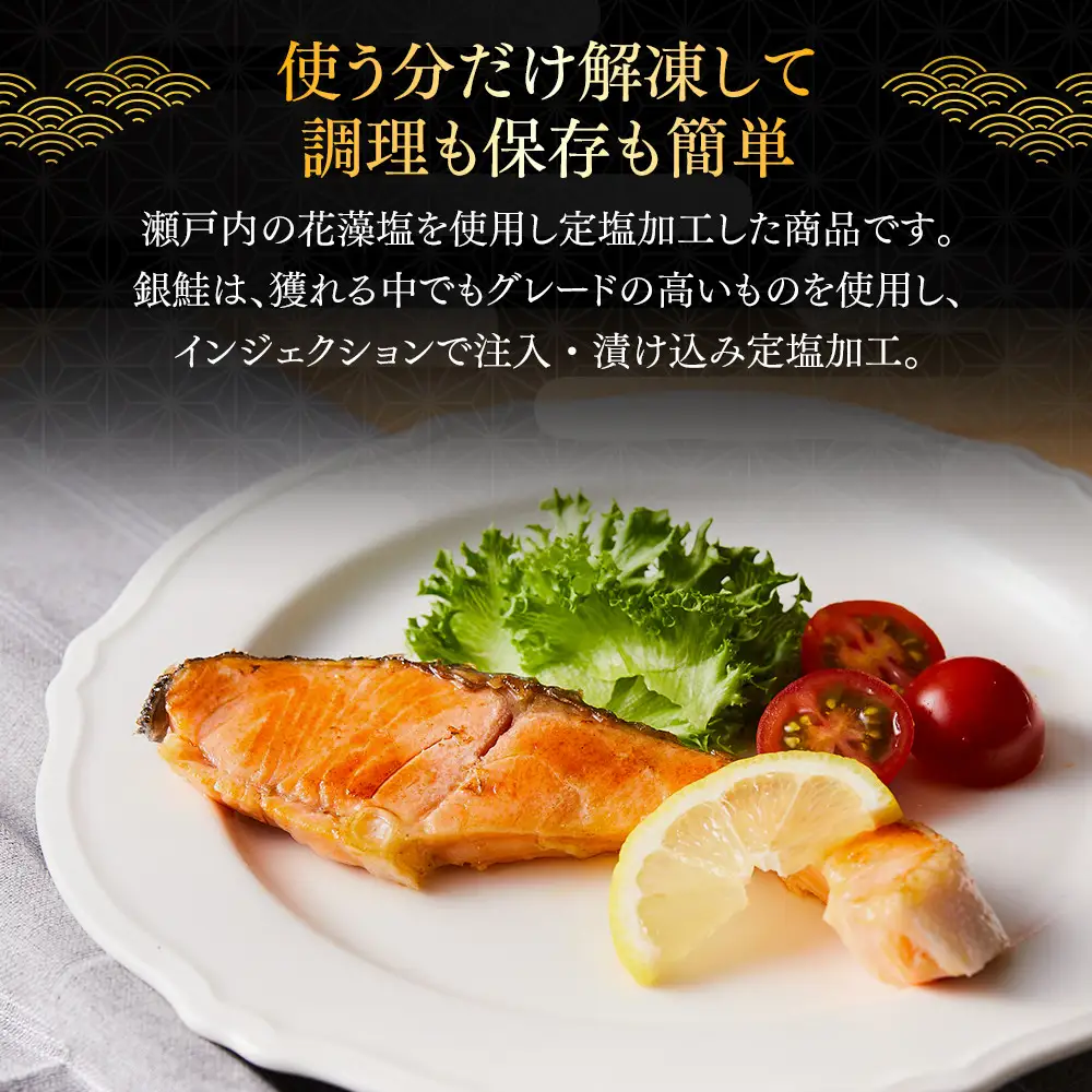 訳あり 定塩銀鮭切身(1kg) 【鳥取県 境港市】