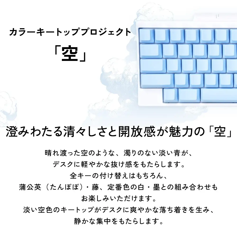 HHKBキートップセット（空）英語配列/無刻印 | 家電 キーボード パソコン PC 静電容量無接点 国産 国内製造 PFU HHKB