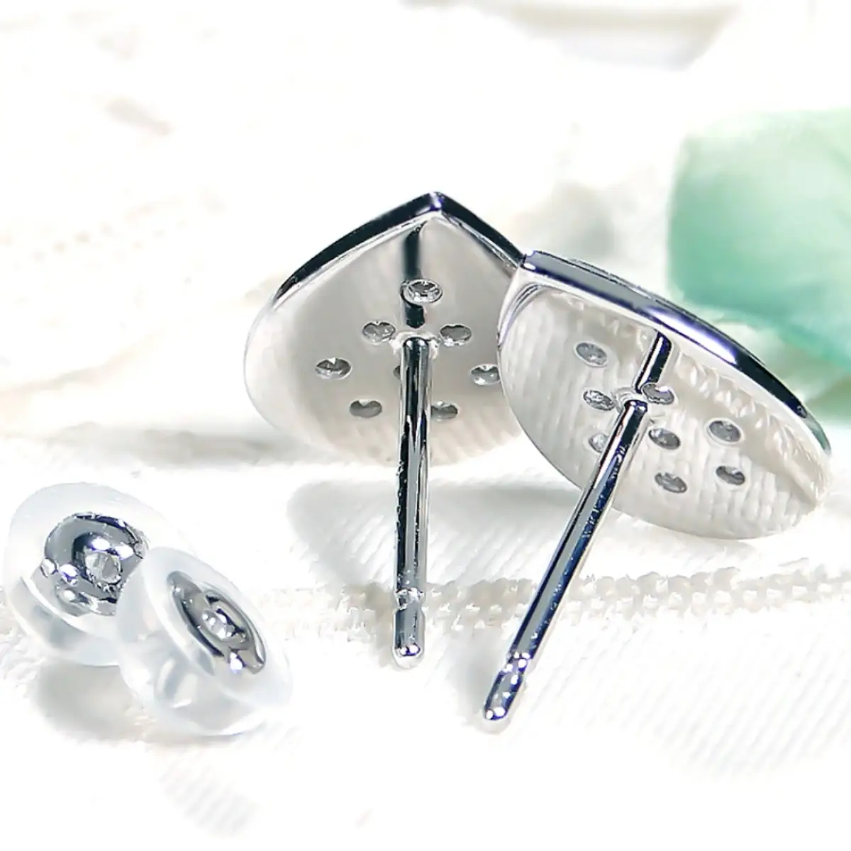 Pt900【0.32ct】ティアドロップ パヴェ ダイヤモンド ピアス CSP00071 SWAV087-a