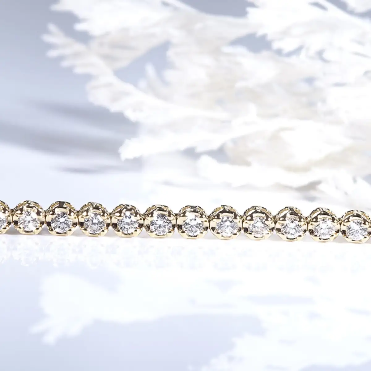 K18YG【1.0ct】ダイヤモンド テニス ブレスレット CSBL00020-18Y SWAV088-a