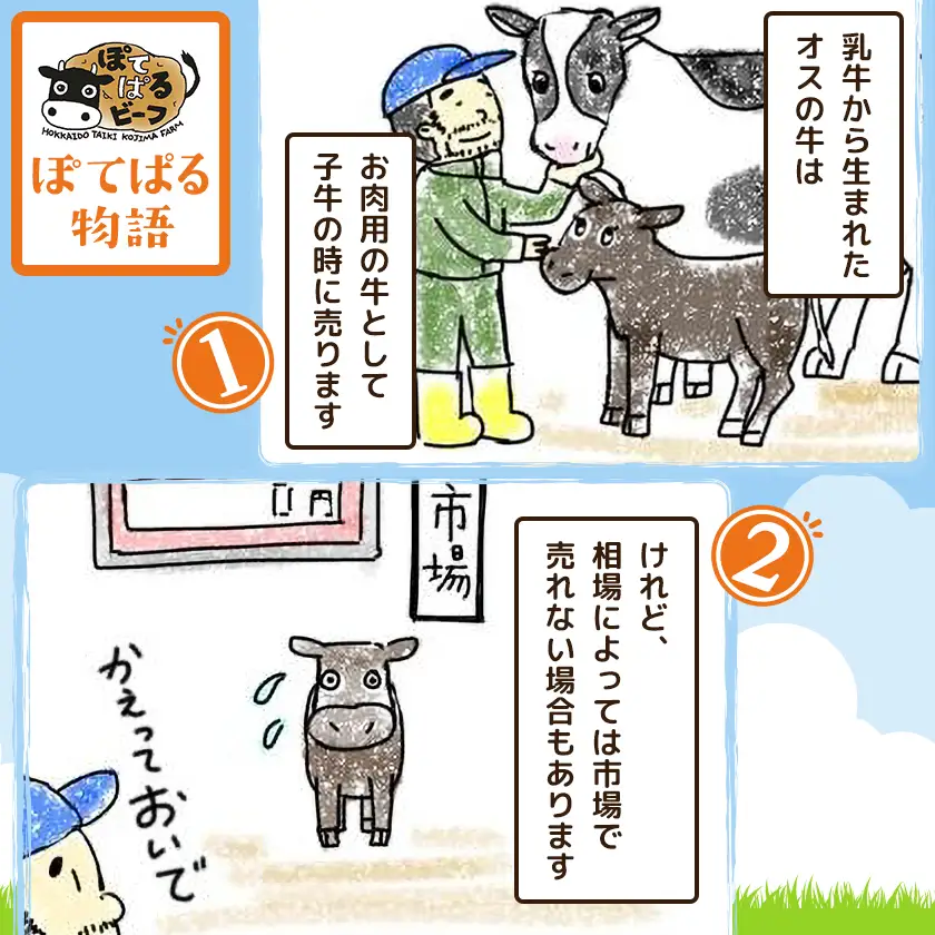 ぽてぱるビーフ・ハンバーグ　150g×5個【750g】【配送不可地域：離島】【1730877】