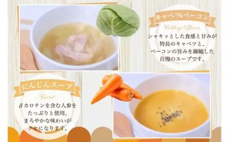 素材を活かした野菜スープ5種（180g×10食） スープ 野菜スープ 5種 180g 10食 無添加 レトルト 詰合せ オニオンスープ 玉ねぎ トマト 人参 にんじん キャベツ かぼちゃ 簡単調理 湯せん レンジ 温めるだけ キングフーズ 熊本 阿蘇 南小国町 送料無料