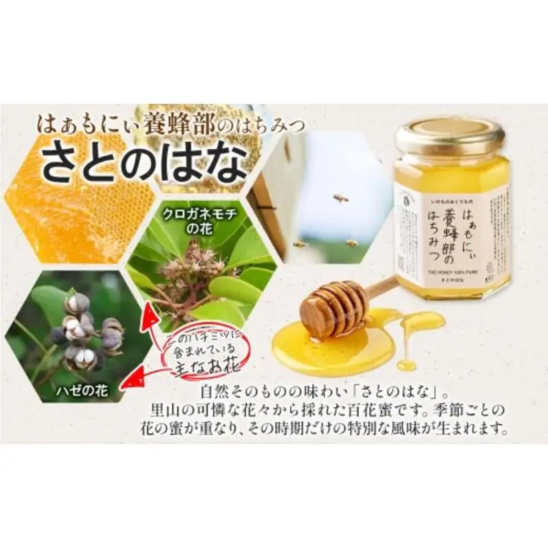 はちみつ はぁもにぃ さとのはな 完熟 非加熱 はちみつ【180g×2個】