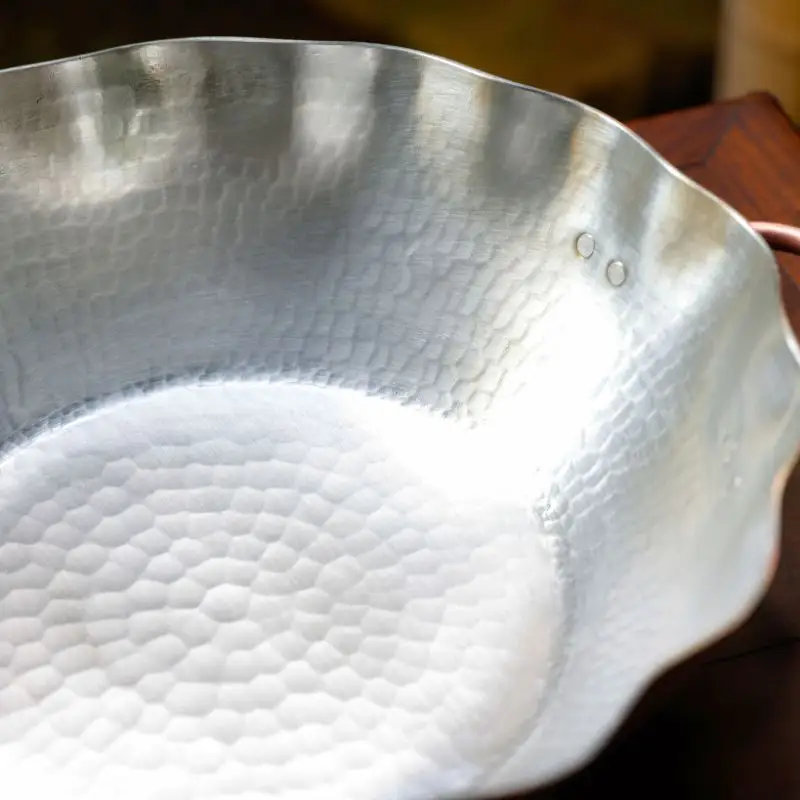 【八木庖丁店】手打ち銅製 菊鍋(30cm)〈ふるさと納税限定〉｜京都 キッチン用品 人気 鍋