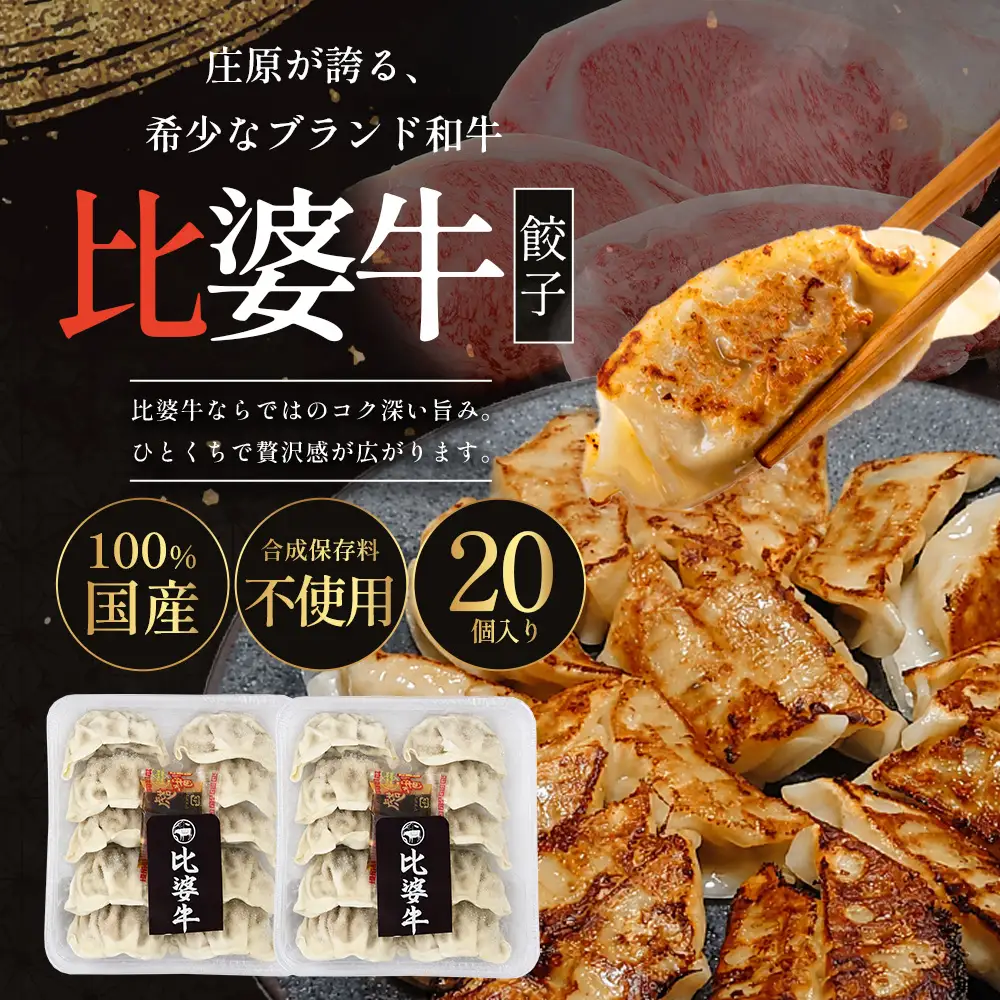 比婆牛餃子 広島菜餃子 合計40個