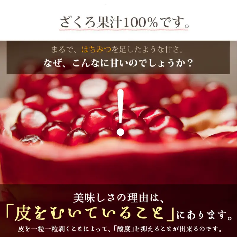 ざくろジュース 1000ml 3本 ザクロ ざくろ