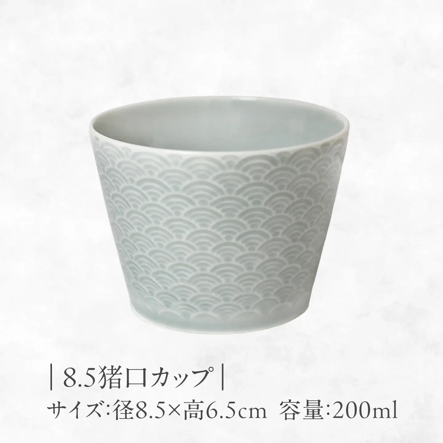 【美濃焼】 吉祥 10角皿×8.5猪口カップ 青海波 各1計2点セット 瑞浪市 / JS企画 小田陶器  陶器 食器 お皿 皿  お皿 角皿 取り皿[AZAZ343]