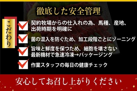 〈令和8年10月出荷〉肥後の桜馬刺し 上赤身 300g
