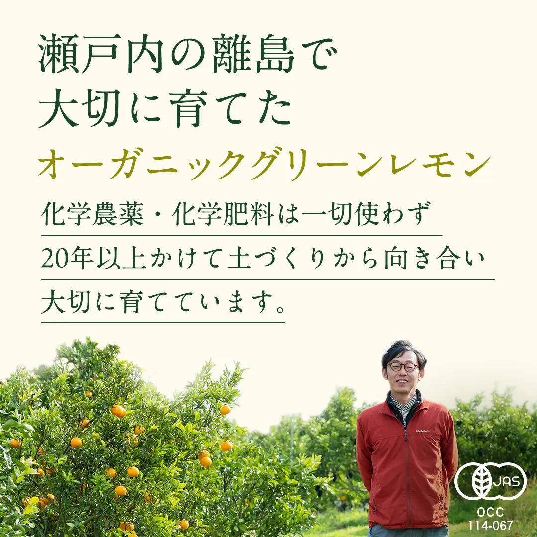 【 先行予約 】 瀬戸内 オーガニック グリーンレモン 9kg (80～90個程度) 【2026年10月以降発送】