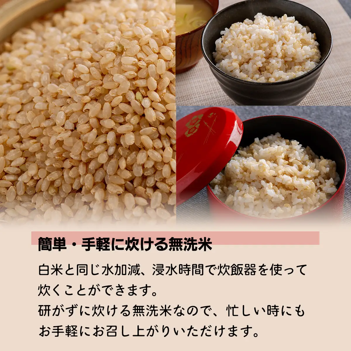 北海道米の発芽玄米「ななつぼし・ゆめぴりか」食べ比べセット（500g×2種×5セット)計5kg MKWAH011