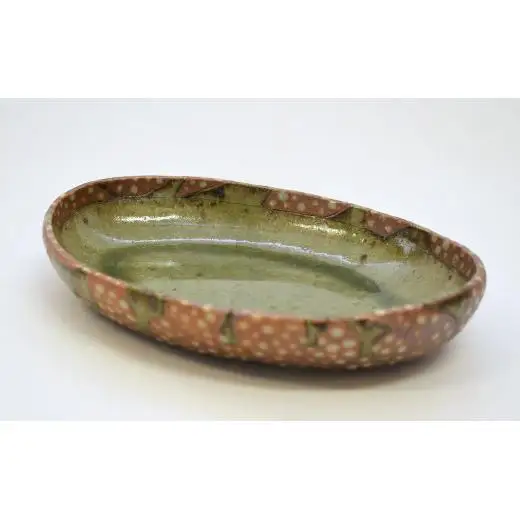 釉彩オーバル中鉢 和食器 お皿 楕円皿 陶芸品《受注制作》皿 楕円皿 取り皿 楕円鉢 中鉢 和食器 おすすめ おしゃれ モダン 煮物 陶芸 手作り 陶器 陶芸作家