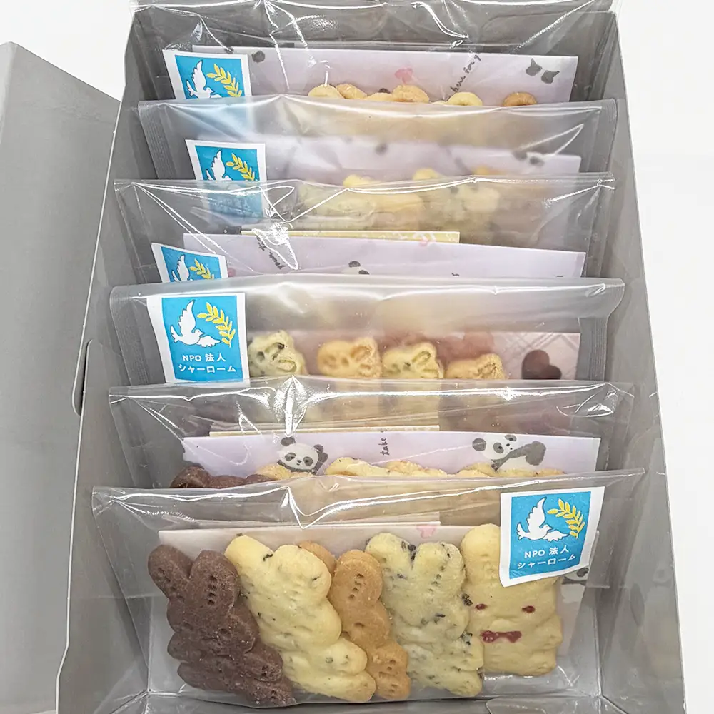 しちのへクッキー　6種のどうぶつ×5種の味　6袋 【02402-0660】
