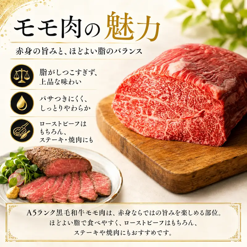 【全3回定期便】黒毛和牛 A5ランク モモブロック 300g ローストビーフ用 牛肉 冷蔵